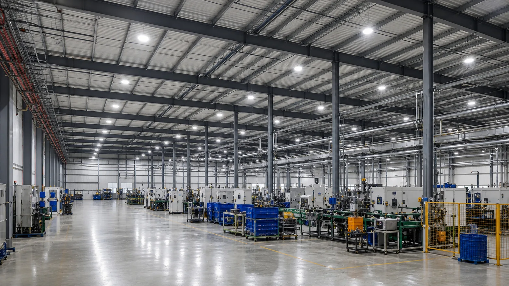 Production Hall High Bay Lighting