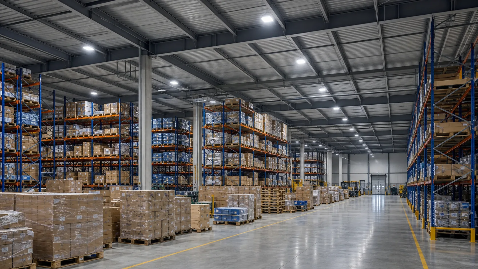Warehouse Rack Storage Lighting